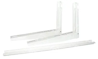 konzole s příčníkem L=550 mm,H=375 mm, P=800mm, nosnost 140kg,bílá, RODIGAS